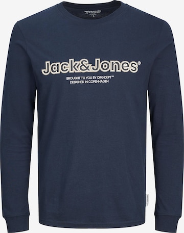 JACK & JONES Shirt 'Lakewool' in Blauw: voorkant