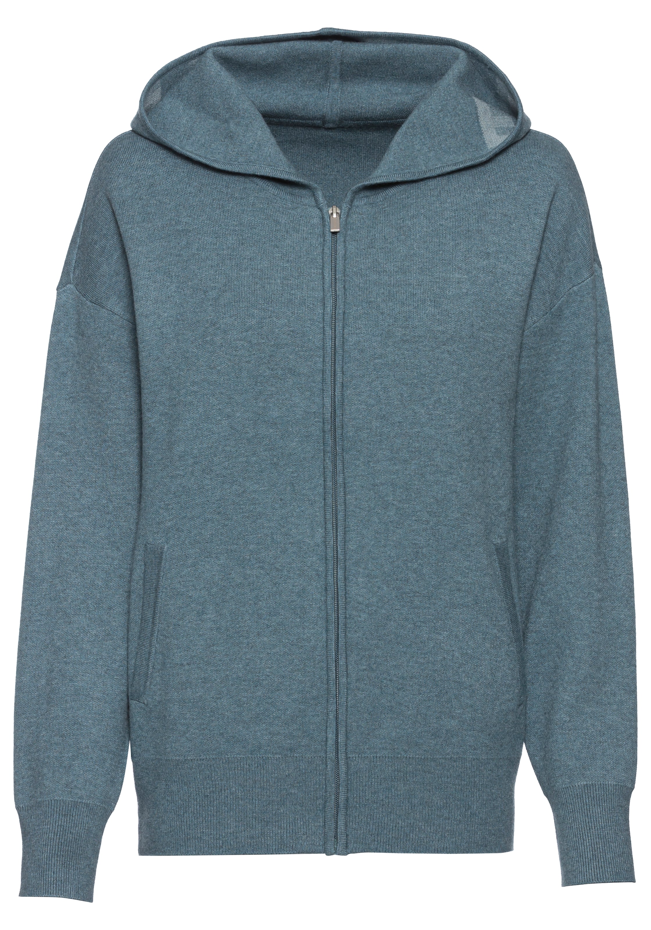 Elbsand Bluza rozpinana w kolorze niebieski: przód