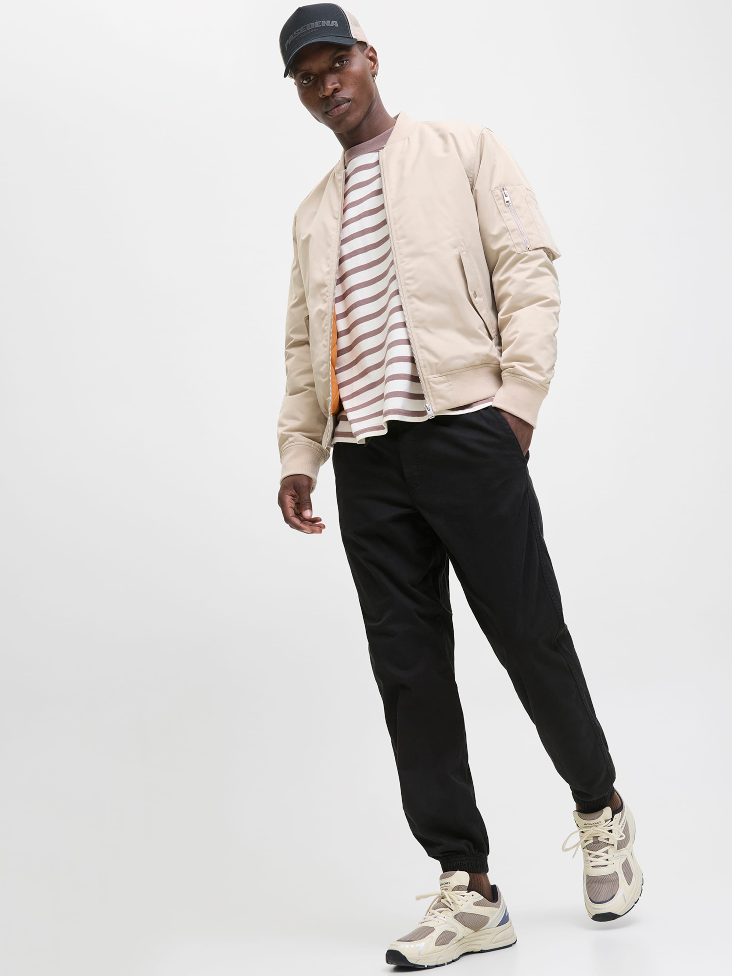 harapeco商店 tapered jacket tapered pants JACK & JONES Tapered Pants 'JPSTKANE TROY' in Black | ABOUT YOU