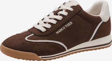 Baskets basses MARCO TOZZI en marron : devant