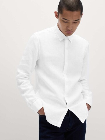 Slim fit Camicia di Marks & Spencer in bianco: frontale