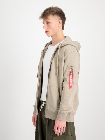 ALPHA INDUSTRIES Tepláková bunda - Béžová