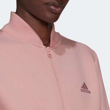 ADIDAS SPORTSWEAR - Casaco de treino em moletão em rosa