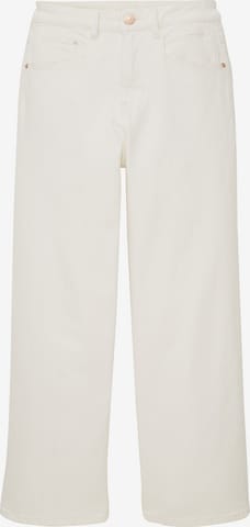 Loosefit Jean TOM TAILOR en blanc : devant