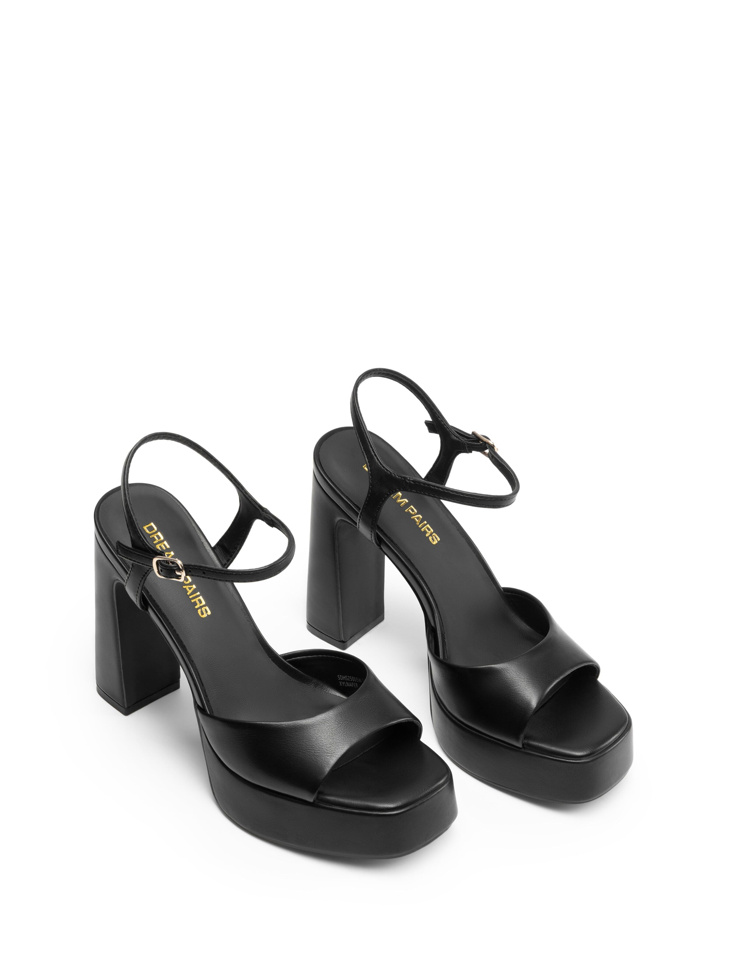 Dream Pairs Strap Sandals in Black