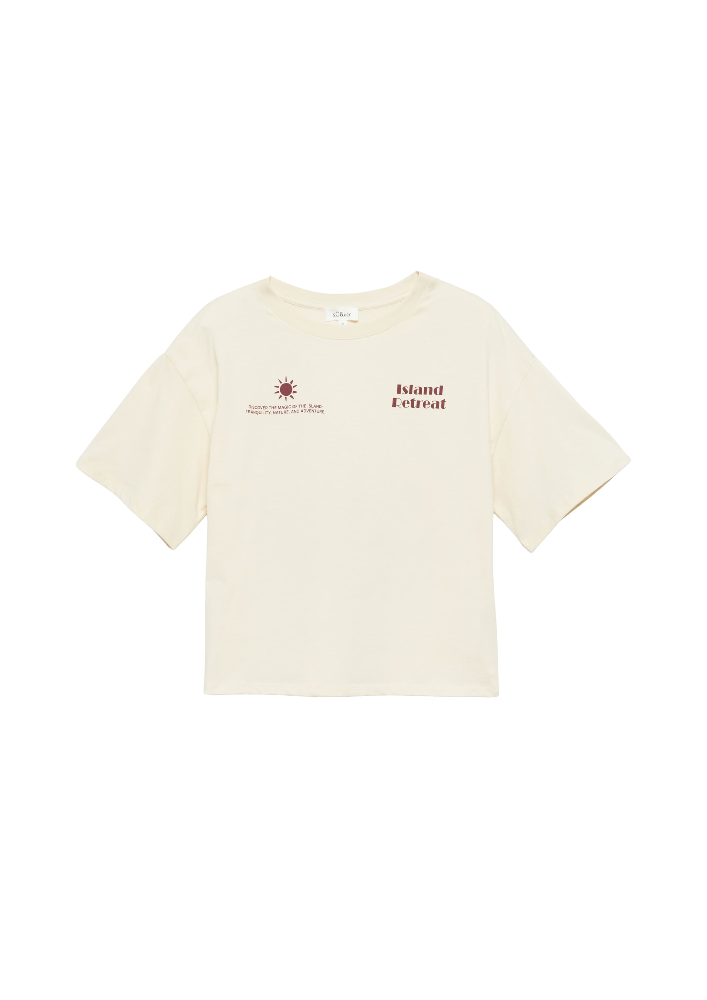 s.Oliver Shirt in Beige: voorkant