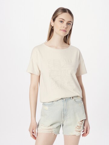 COMMA Shirt in Beige: voorkant