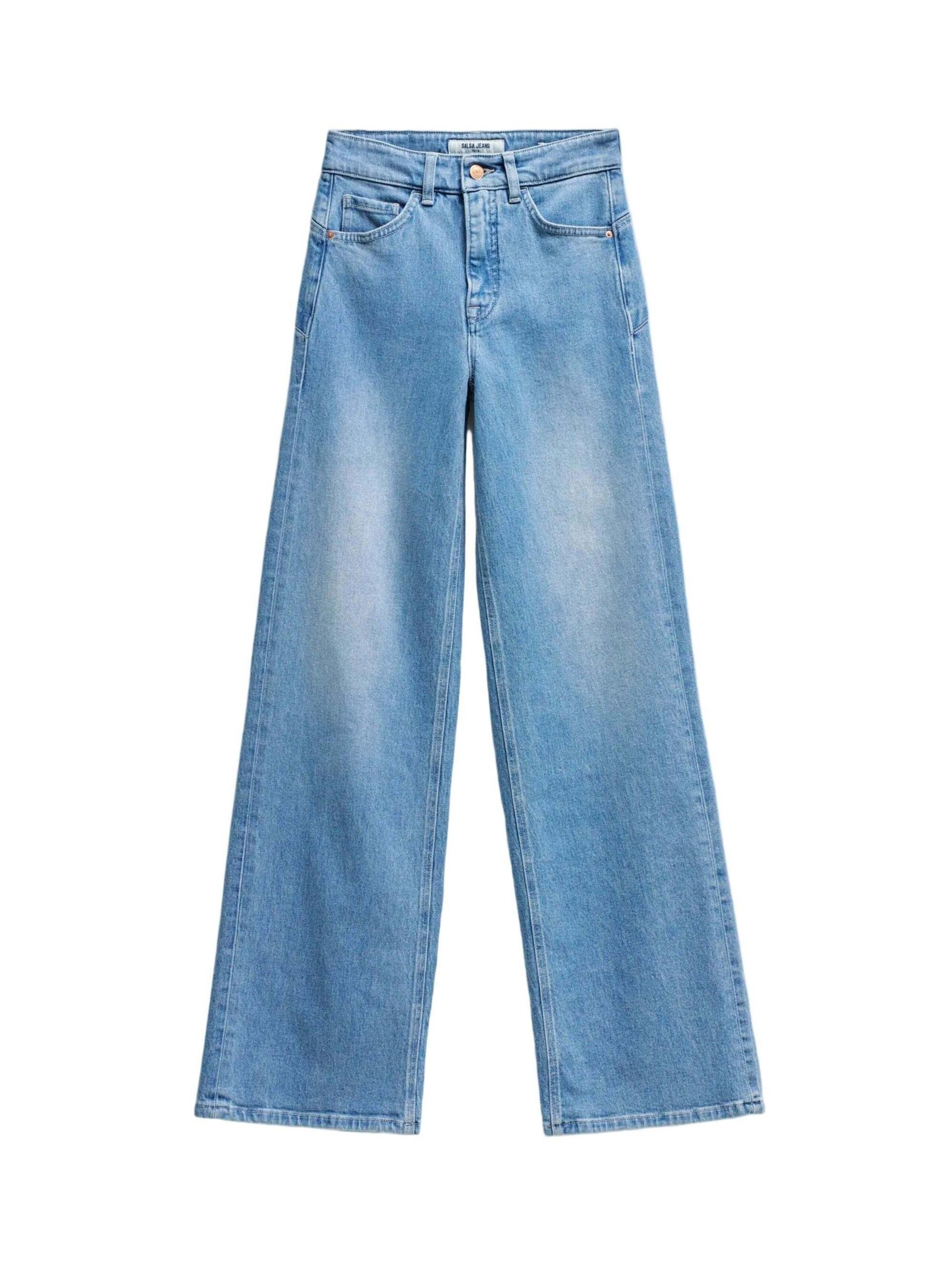 Salsa Jeans Wide Leg Jeans 'Faith Wide' in Blau: Vorderseite