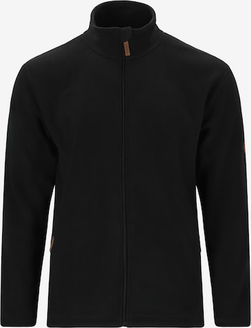 Gipfelglück Athletic Fleece Jacket 'Michl' in Black: front