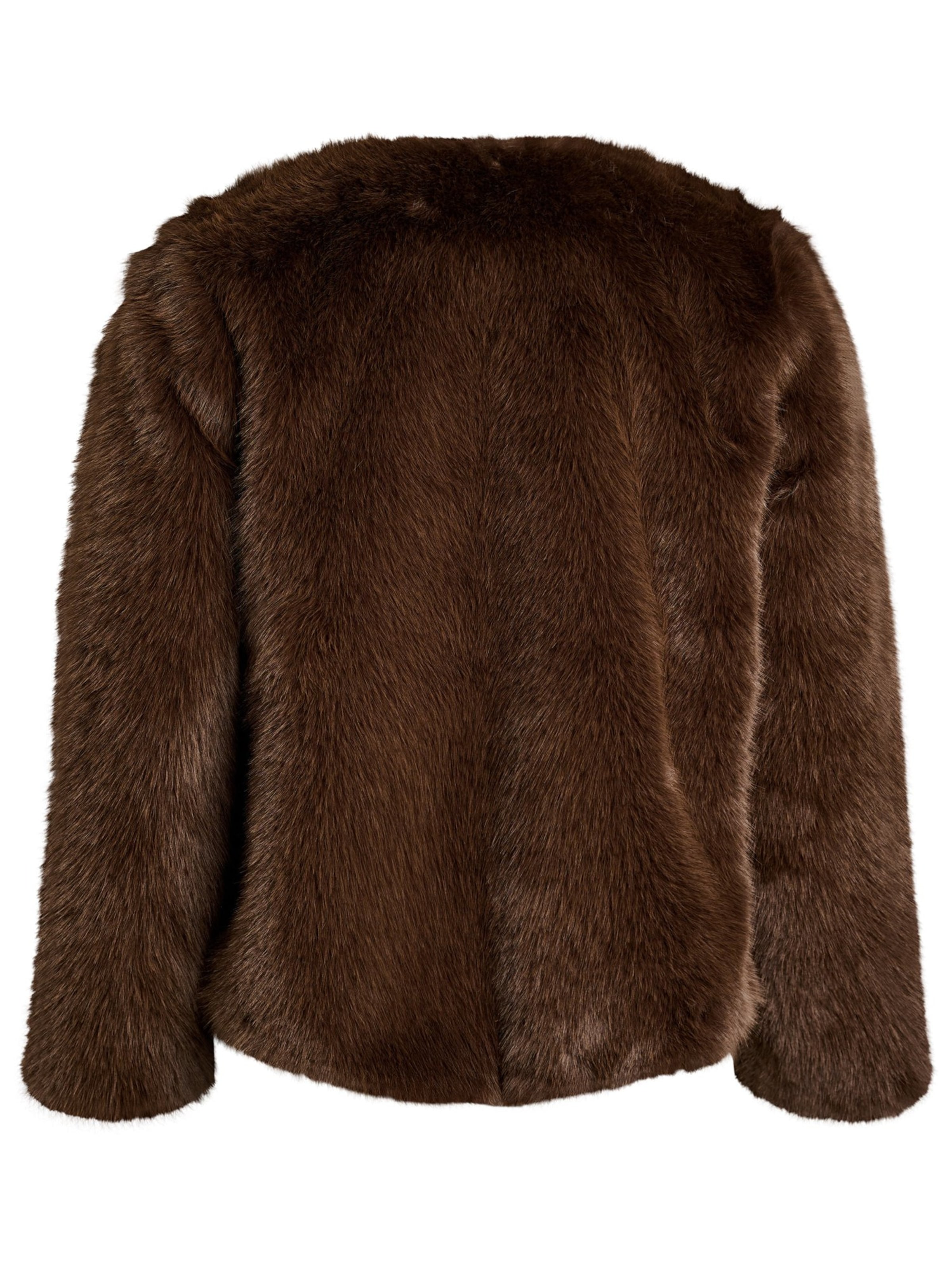 Giacca di mezza stagione 'MFurry' di Zizzi in marrone