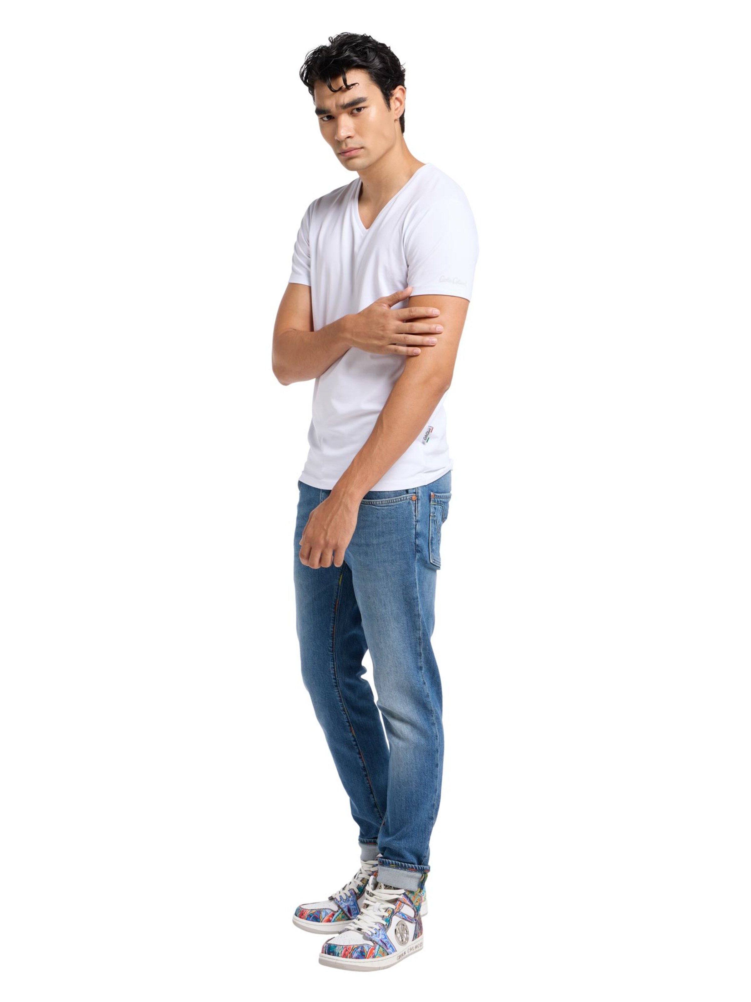 Carlo Colucci Shirt 'Cavalletti' in Wit