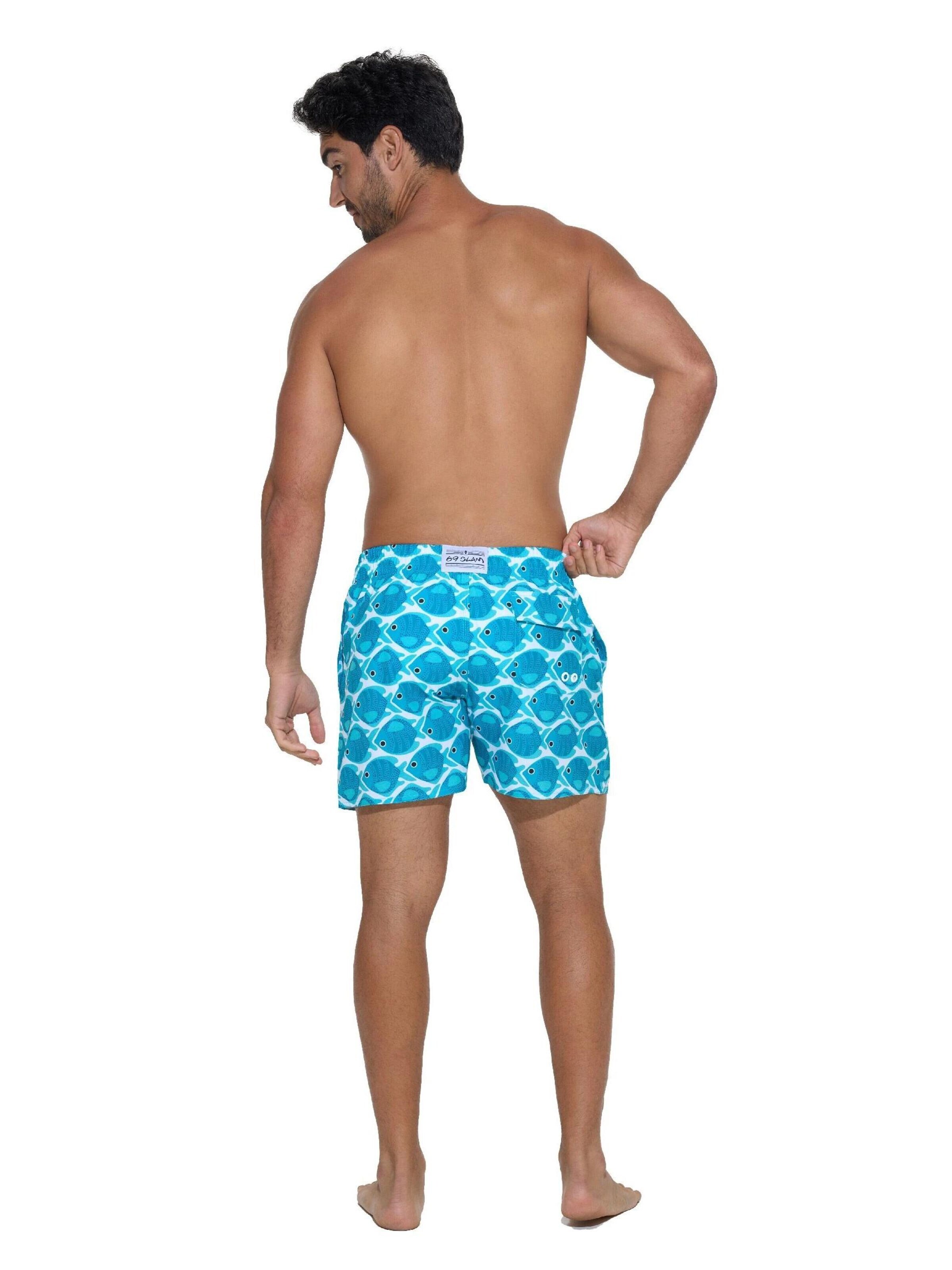 69Slam - Bermudas 'BAÑADOR CORTO CLASSIC ARMIN FISHES' en azul