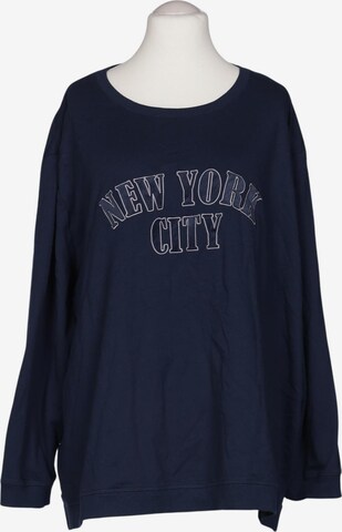 Ulla Popken Sweatshirt & Zip-Up Hoodie in 9XL in Blue: front