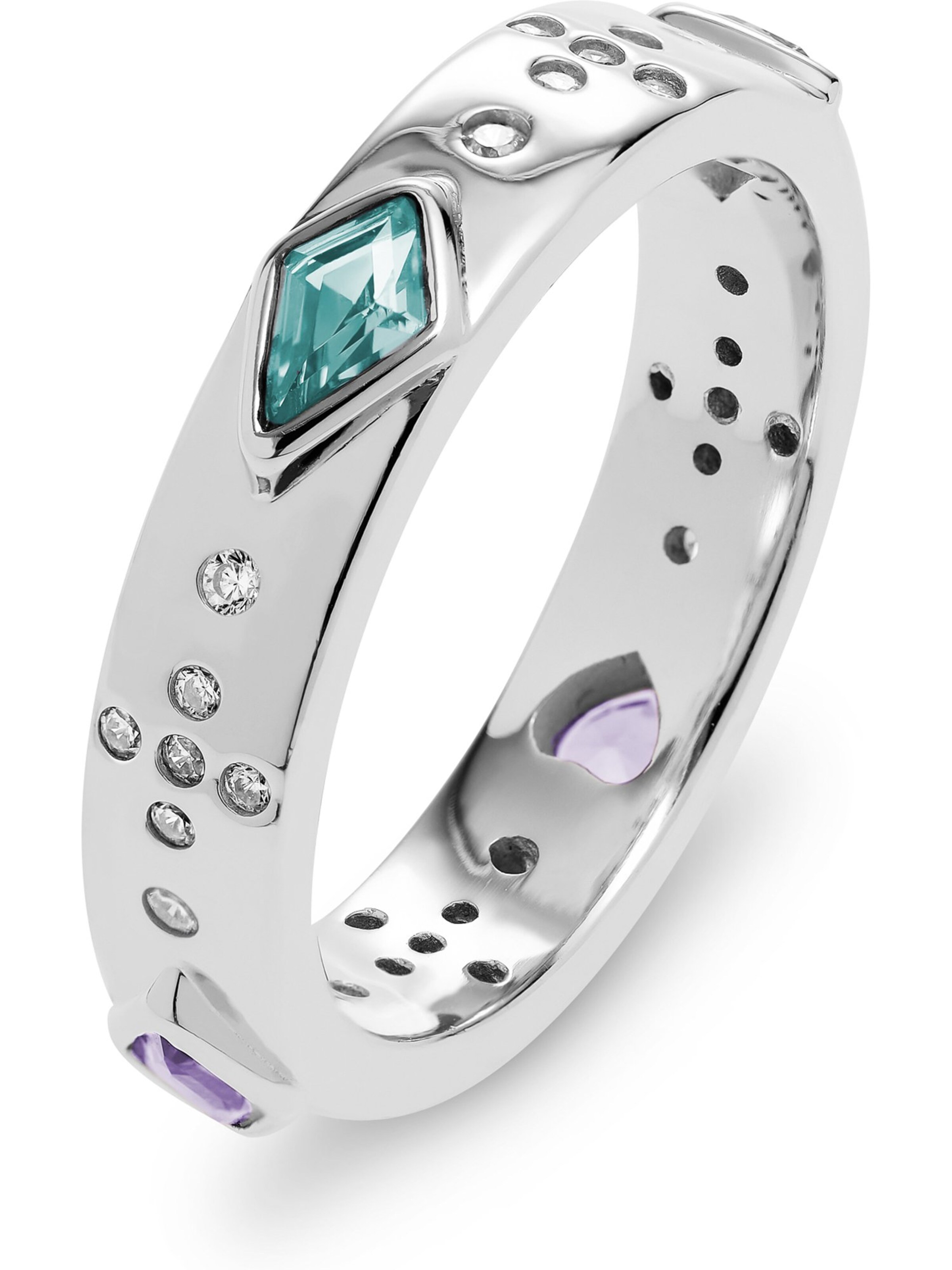 JETTE Ring in Silver: front