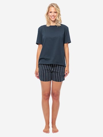 SCHIESSER Pyjama 'Cotton' in Blauw