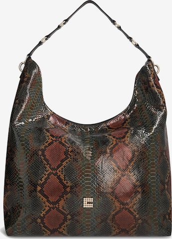 Clio Handtasche 'CARRY RAINBOW PYTHON' in Grün: Vorderseite