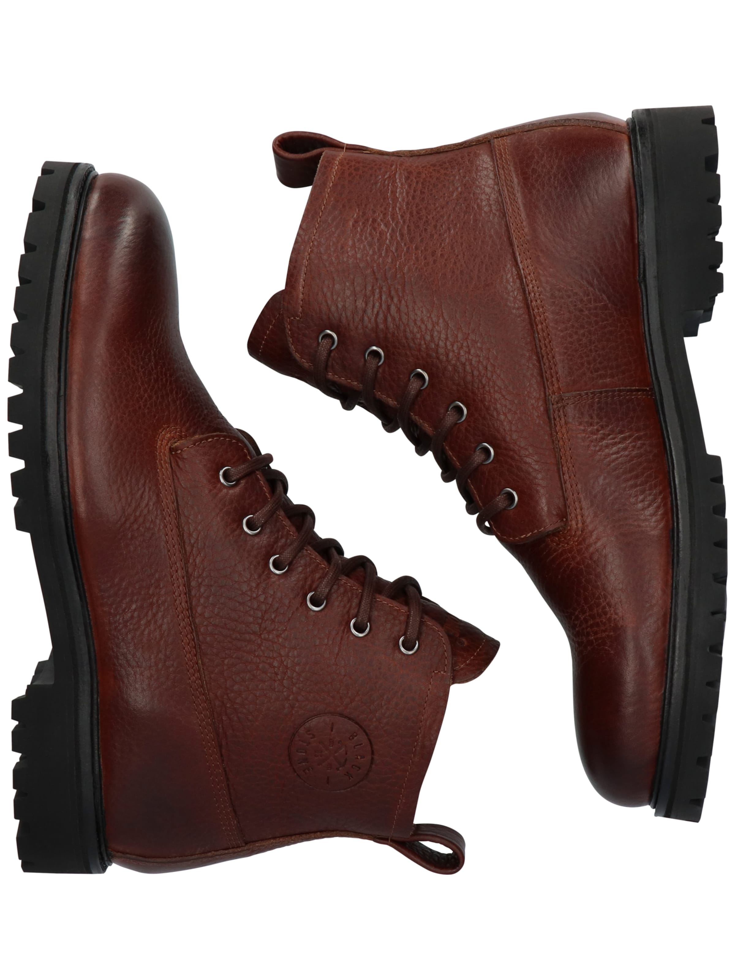 BLACKSTONE Boots med snörning 'Rock Hardy OM62' i brun