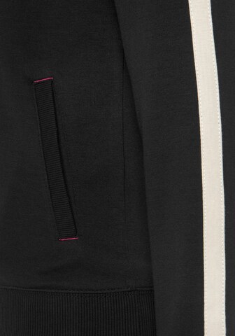 LASCANA ACTIVE - Sudadera con cremallera deportiva en negro