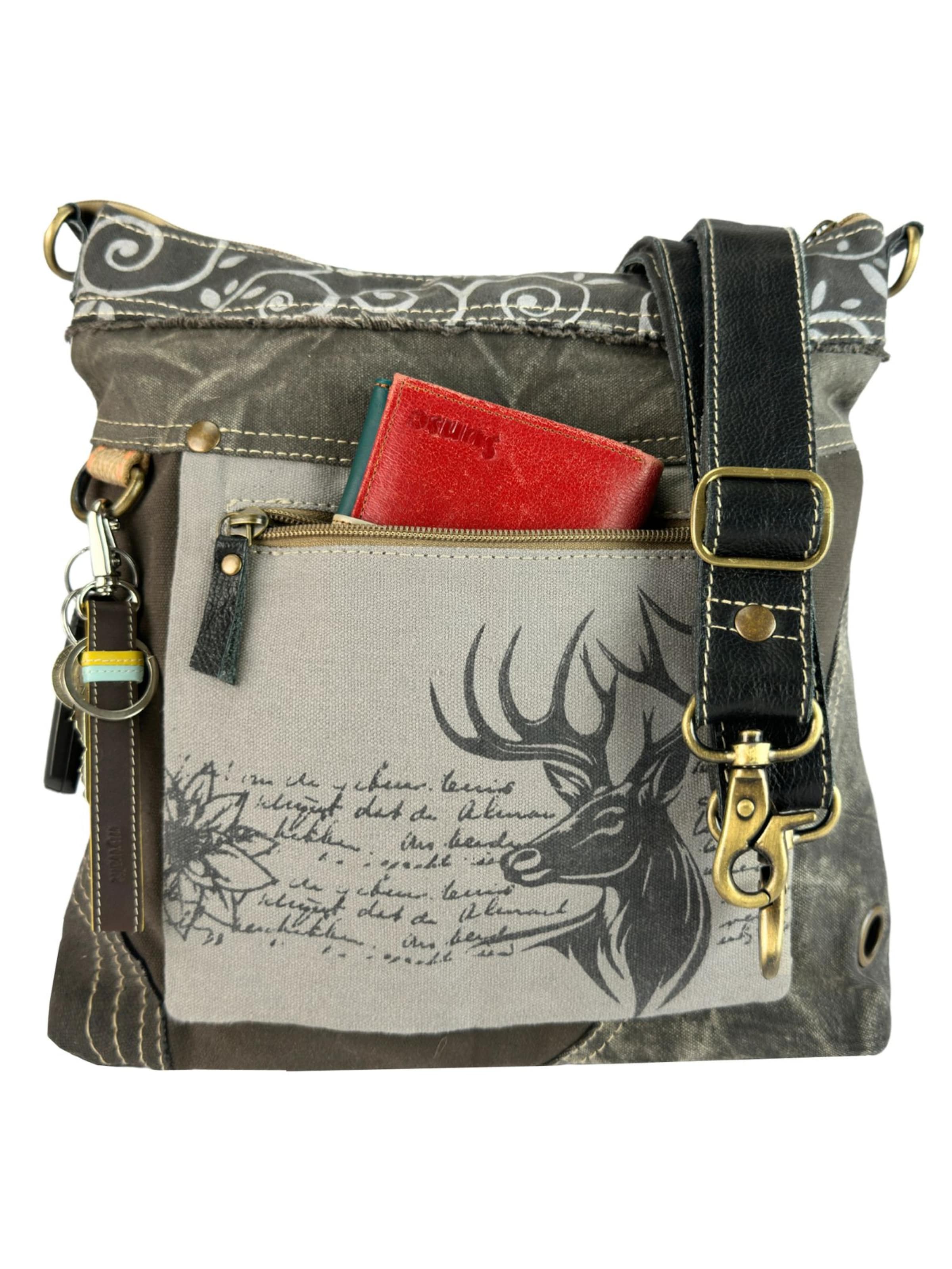 DOMELO Crossbody Bag 'Domelo' in Grey