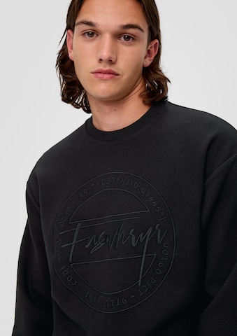 QS Sweatshirt in Schwarz