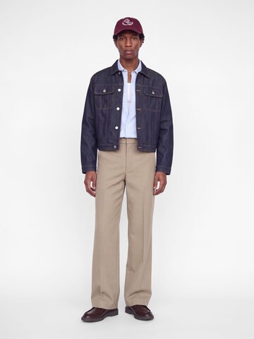 JACK & JONES Loose fit Trousers with creases in Beige