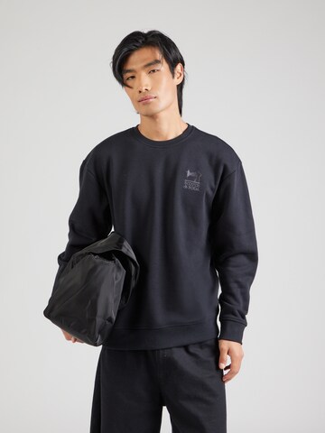 Bluză de molton de la SCOTCH & SODA pe negru: față