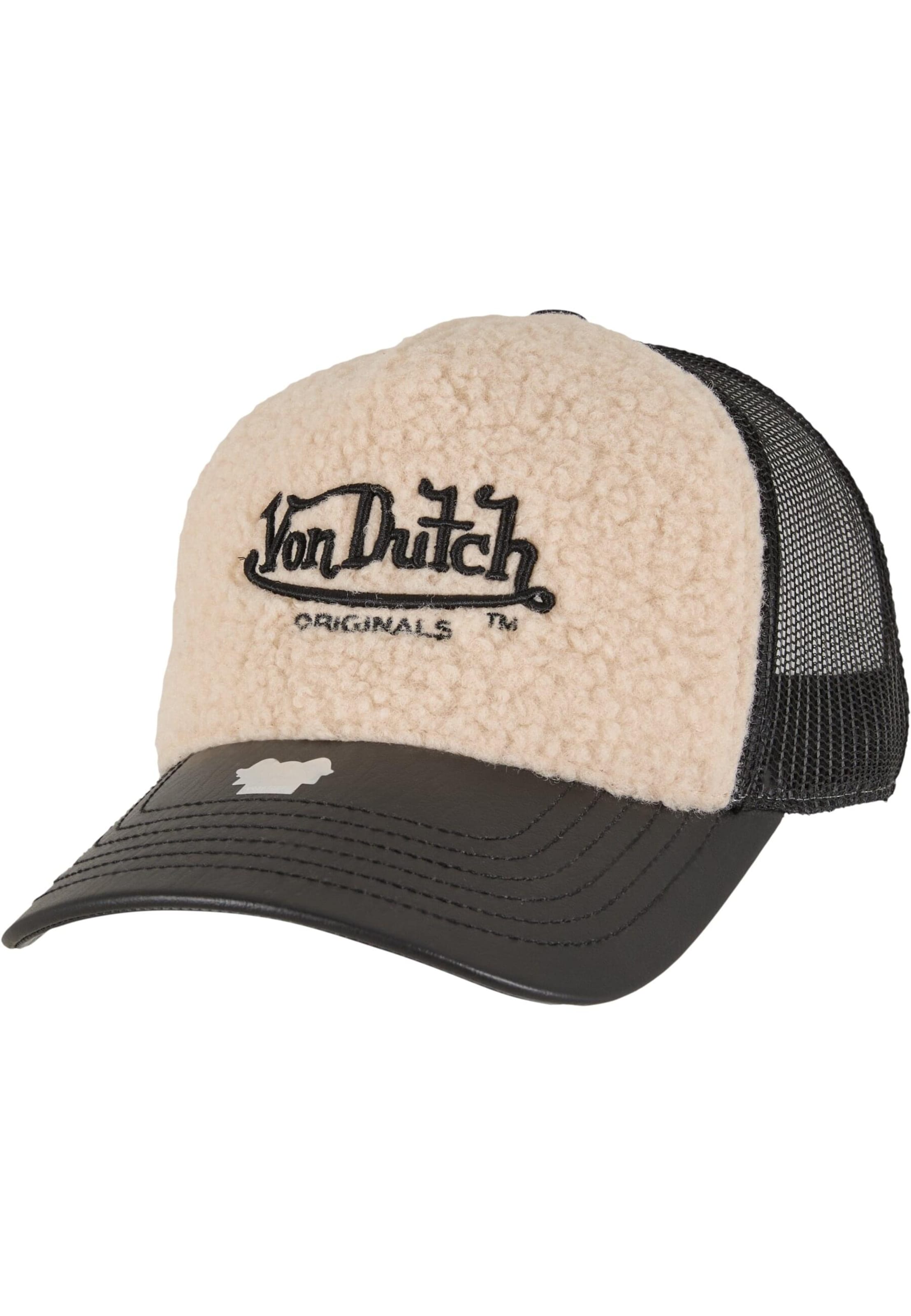 Cappello da baseball 'Newark' di Von Dutch Originals in nero: frontale