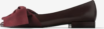 Ballerina 'QUEEN OF THE NIGHT' di L37 HANDMADE SHOES in rosso: frontale
