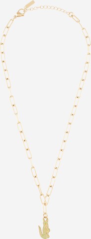 LACOSTE Necklace 'CROCODILE' in Gold: front
