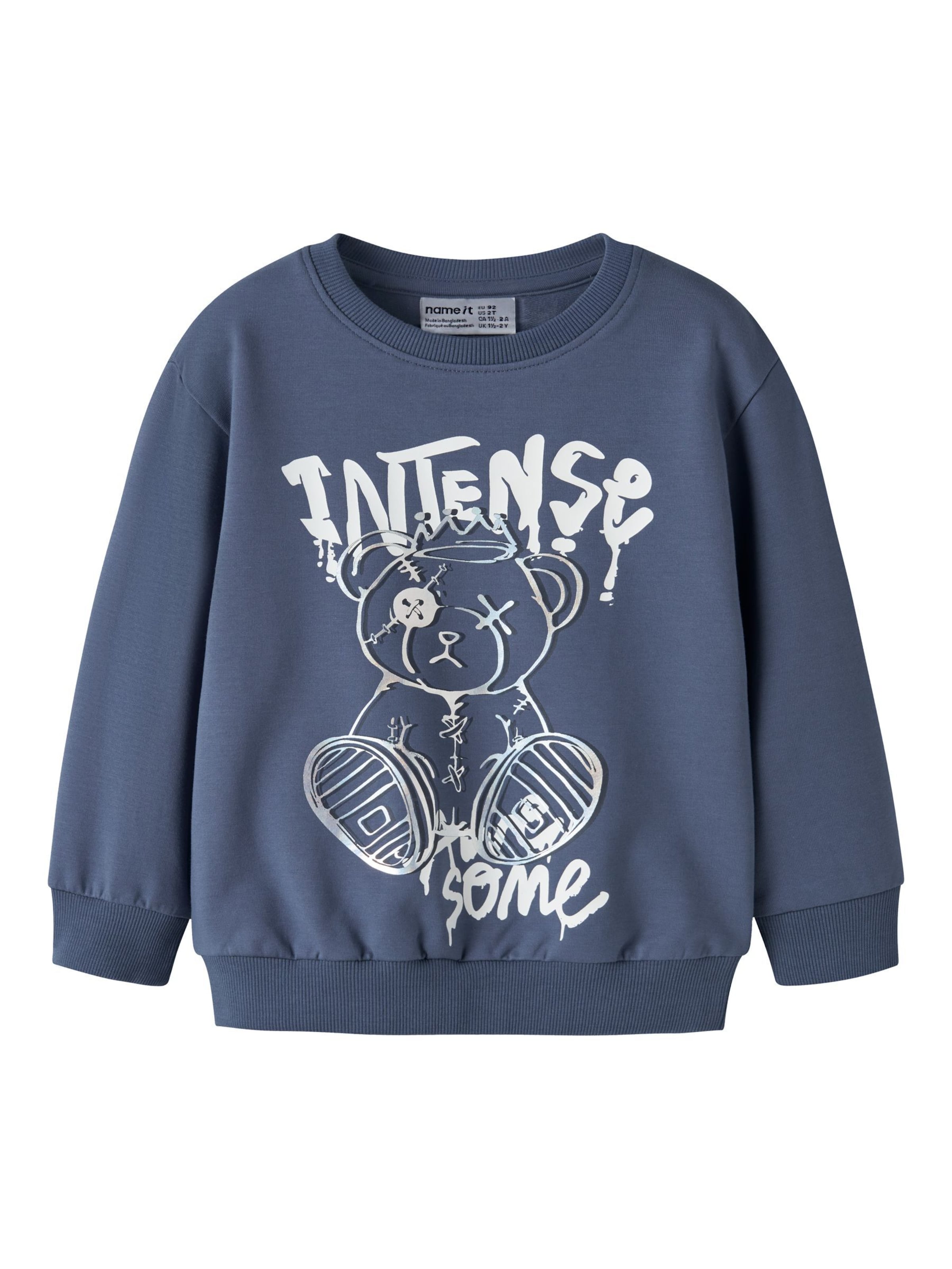 Sweat NAME IT en bleu : devant