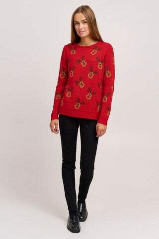 Oxmo Pullover 'Christel' in Rot