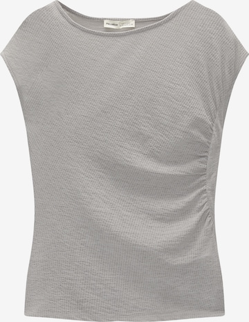 T-shirt Pull&Bear en gris : devant