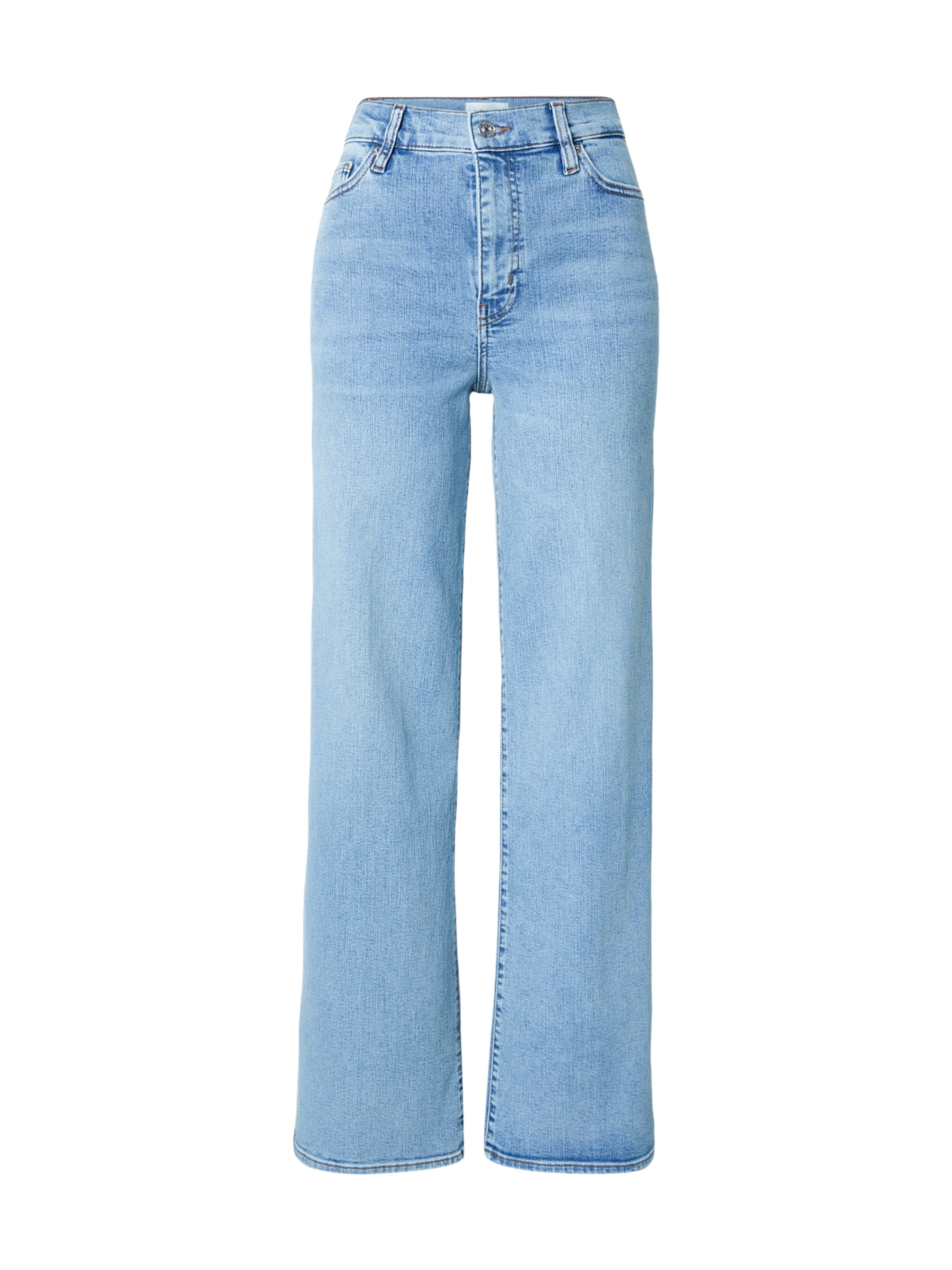 FRAME Wide leg Jeans in Blue: front
