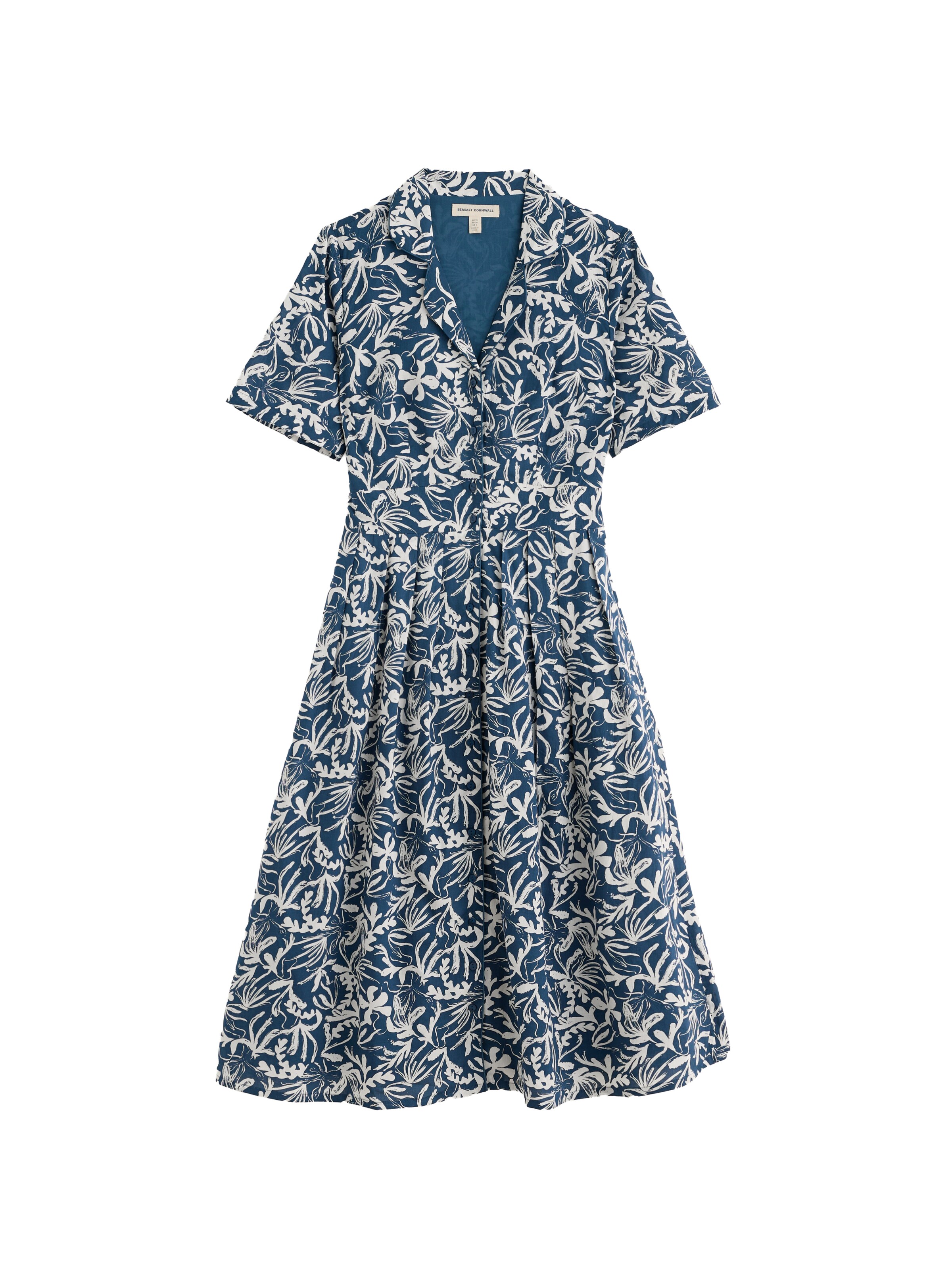Seasalt Cornwall Shirt dress 'Charlotte' in Blue: front