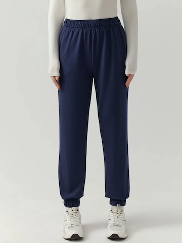 Effilé Pantalon Hiccup en bleu : devant