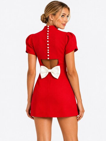 Cielie Mekko 'Bow Detail Mini Dress' värissä punainen: etupuoli