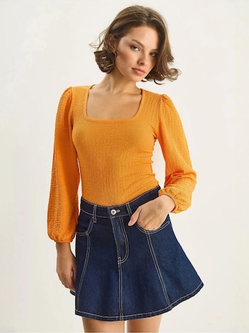 Chemisier Bianco Lucci en orange