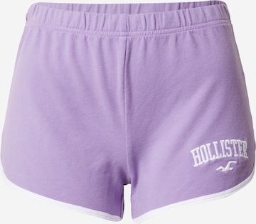 HOLLISTER Slimfit Kalhoty – fialová: přední strana