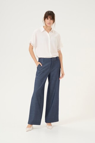 CULTURE Wide Leg Hose 'Cybilla' in Grau
