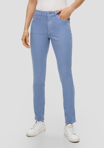 s.Oliver Slimfit Jeans in Blauw: voorkant