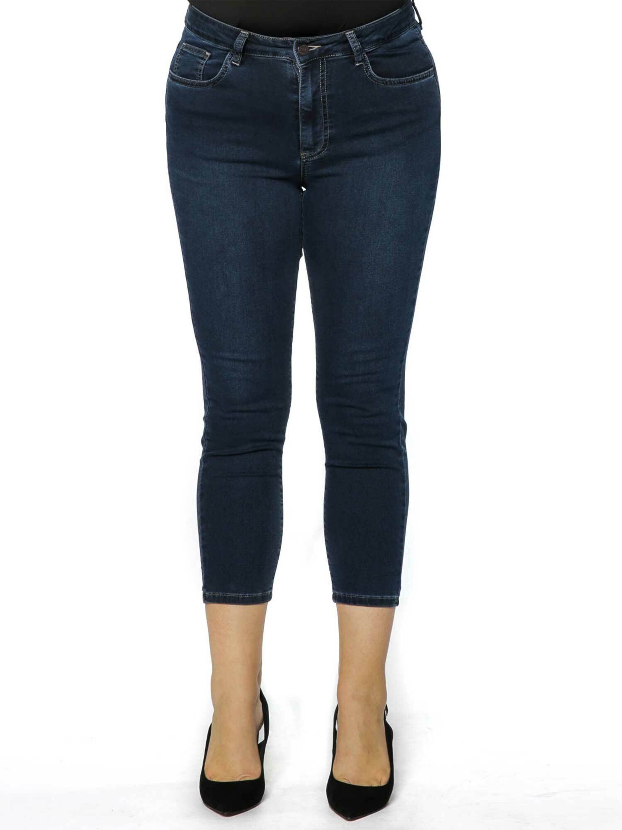 YOEK Skinny Jeans 'VERA' in Blue: front