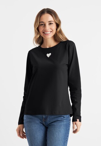 Frieda & Freddies NY Shirt in Schwarz: Vorderseite