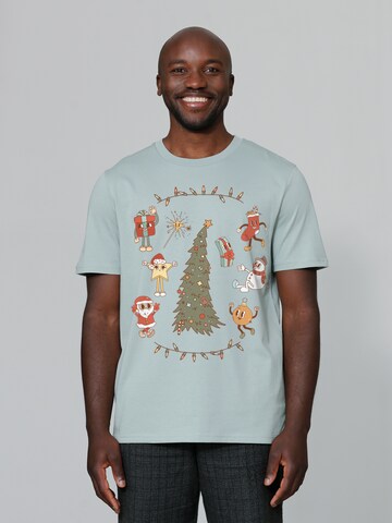 Watapparel Shirt 'Christmas 2024' in Green: front