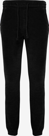 Tapered Pantaloni 'Roy Cord 8W' di Threadbare in nero: frontale