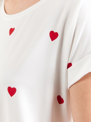 T-shirt 'ONLMoster' ONLY en blanc