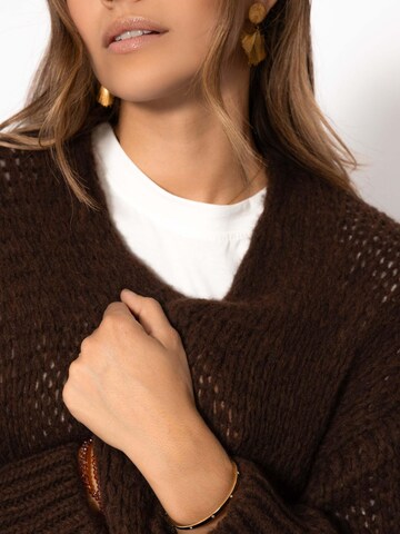 SASSYCLASSY Oversizestrickjacke‌‌‌‌‌‌ in Braun