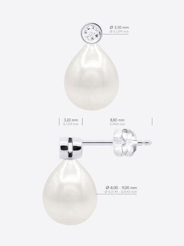 Ateliers Saint Germain - Pendientes 'Montaigne' en blanco