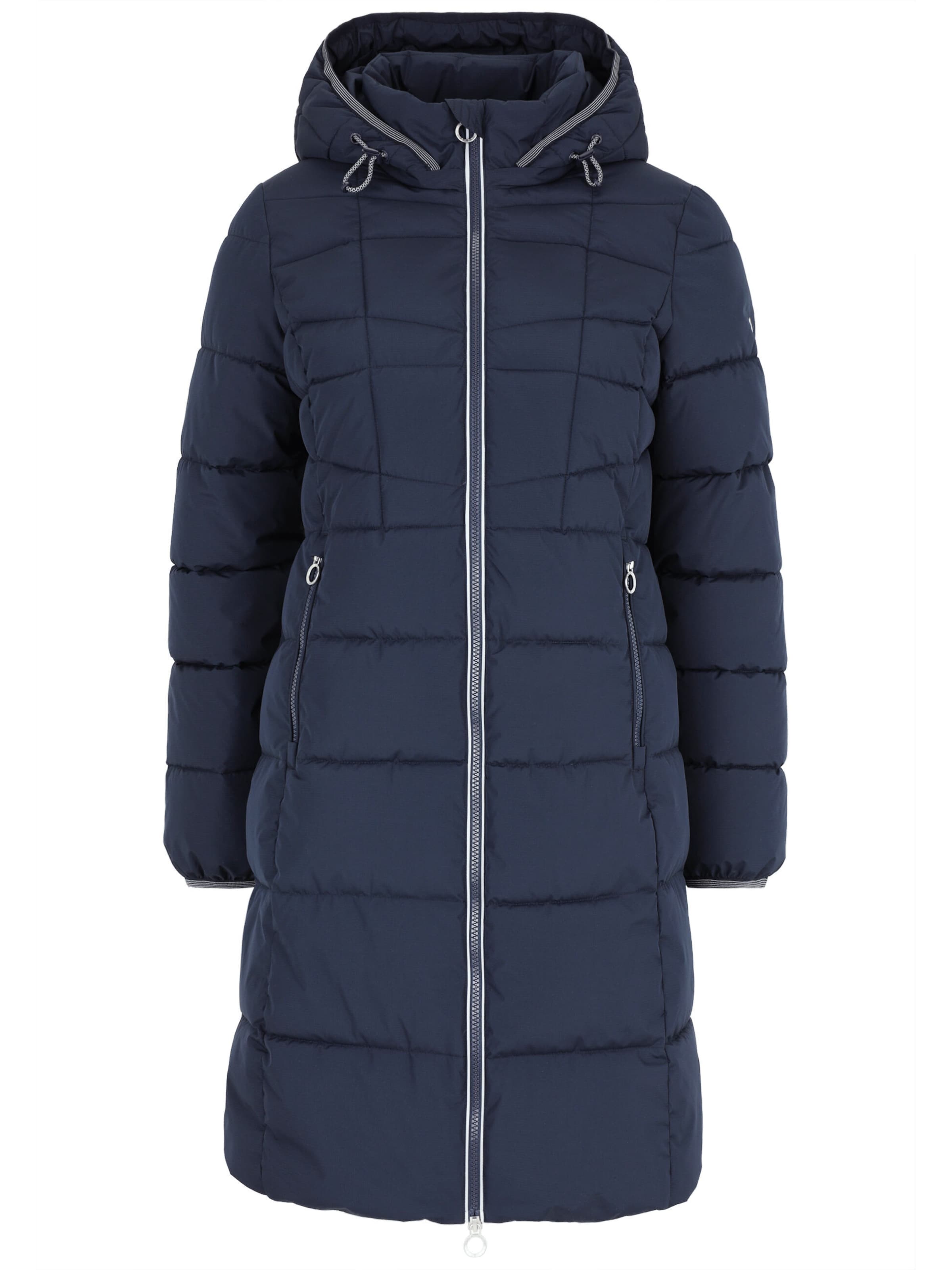 Covered Winter coat 'Nika' in Blue: front