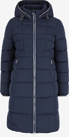 Covered Winter Coat 'Nika' in Blue: front