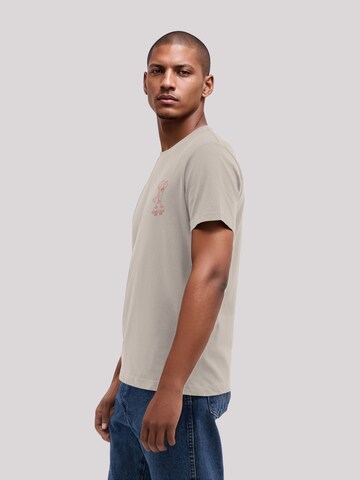 T-Shirt 'Friday Pizza Club' F4NT4STIC en beige